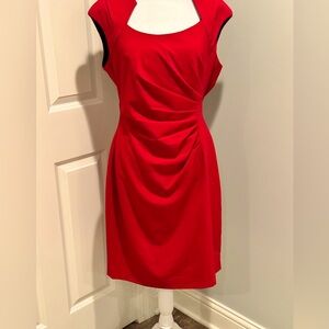 Red Sheath dress. Size 12. Dana Buchman.